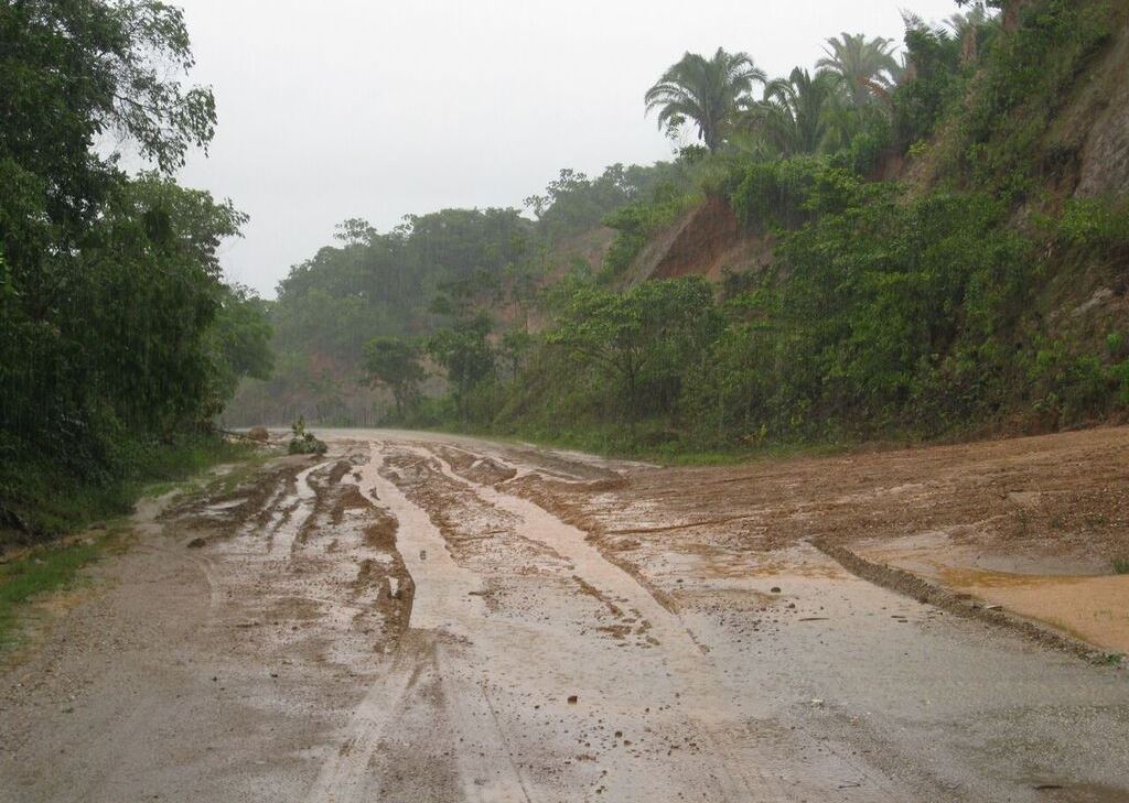 Rain- muddy road Dec